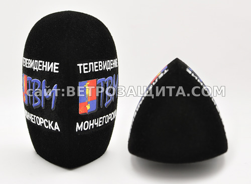 Ветрозащита для микрофона с логотипом ТВМ Мончегорска