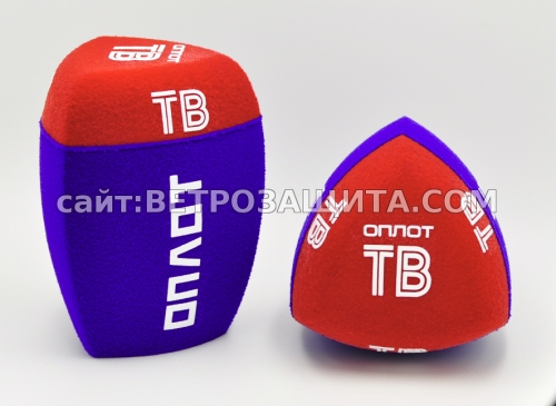 Ветрозащита для микрофона Sennheiser MD 46 с логотипом ОПЛОТ ТВ