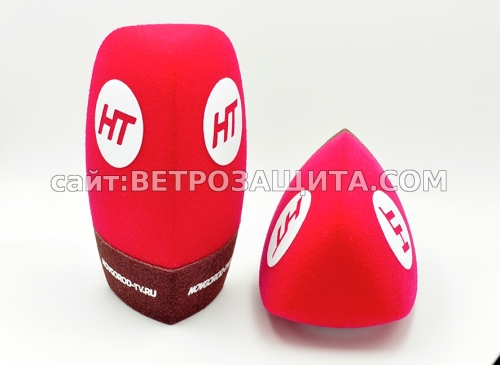 Ветрозащита для микрофона Sennheiser MD 46 с логотипом НТ Новгород ТВ