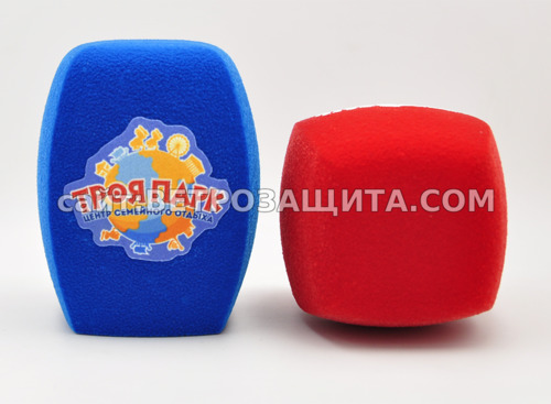 Ветрозащита для микрофона COMICA с логотипом ТРОЯ Парк