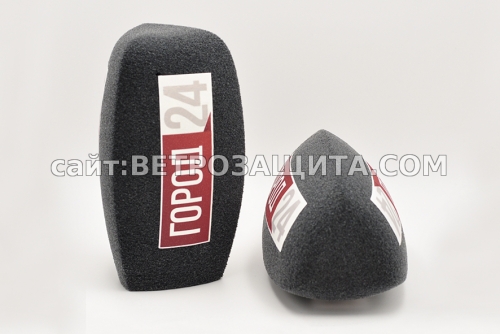 Windscreen for Sennheiser EW135-p microphone with CITY 24 logo