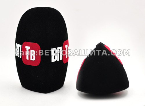 Ветрозащита для микрофона Shure SM63LB с логотипом ВП ТВ