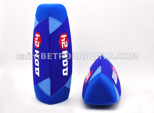 Ветрозащита для микрофона SHURE SM63LB с логотипом Дон 24