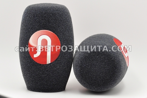 Windscreen for microphone SENNHEISER e935 with Luch TV logo