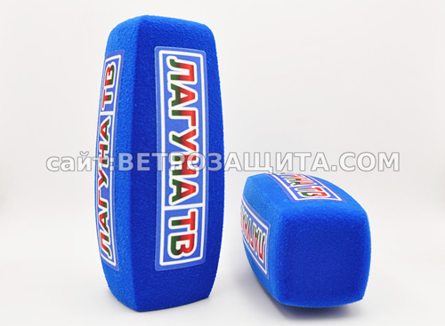 Ветрозащита для микрофона Rode Reporter с логотипом Лагуна ТВ