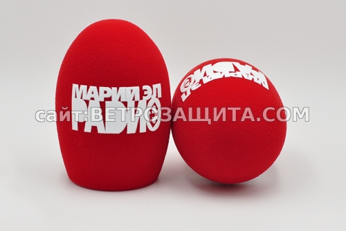 Windscreen for SHURE SM58 microphone with Mariy EL logo