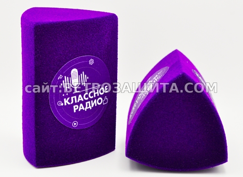 Ветрозащита для микрофона с логотипом Классное радио