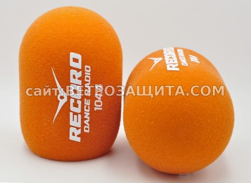 Ветрозащита для микрофона SM7B с логотипом  Record dance radio