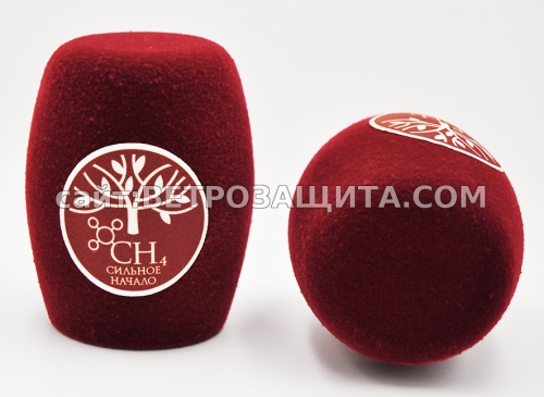 Ветрозащита для микрофона Sennheiser E 835 с логотипом Сильное Начало